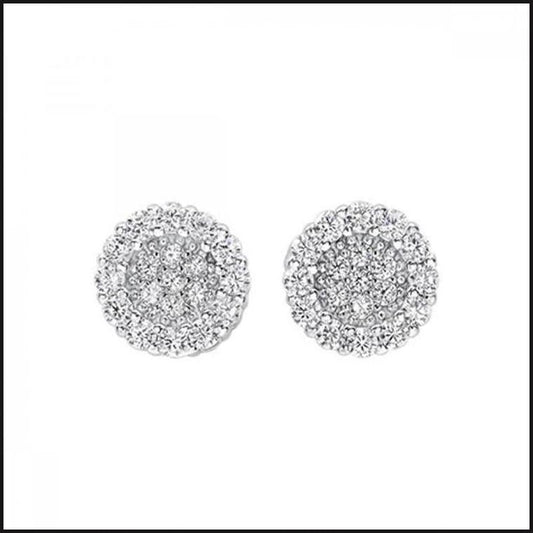 Silver Cluster Stud Earrings-Earrings-That Guy's Secret