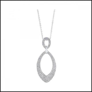 Silver Oval Pendant-necklace-That Guy's Secret