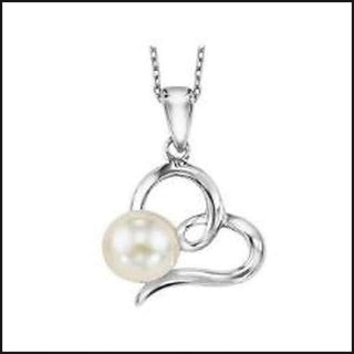 Silver Pearl Pendant-necklace-That Guy's Secret