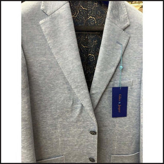 Sky Blue Textured Knit Blazer-Sport Coat-That Guy's Secret