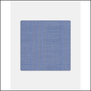 Cottons - Blue Prince of Wales Cotton Stretch TK200 swatch