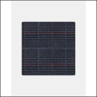 Charcoal Multi Glen Plaid T300 swatch