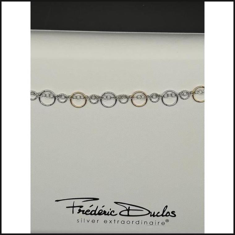 Sterling Silver + Gold Plated Circulation Bracelet-bracelet-That Guy's Secret
