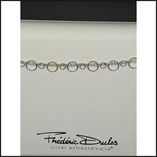 Sterling Silver + Gold Plated Circulation Bracelet-bracelet-That Guy's Secret