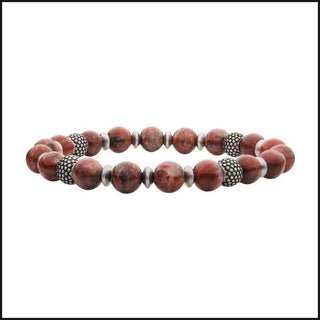 Stone Bracelet 8.5 MM RNBW JASPR BDS7.5-bracelet-That Guy's Secret