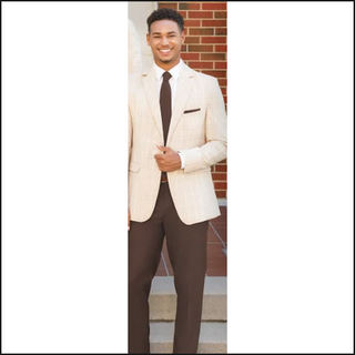 Tan Plaid Metro Coat 324M - That Guy's Secret