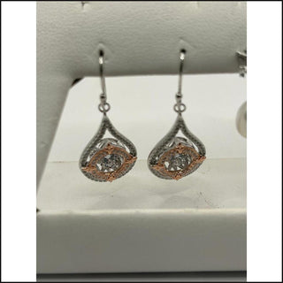 Two-Tone Silver & Rose-Plated Earrings - That Guy's Secret