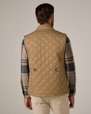 Crest Quilted Vest - Tan - That Guy's Secret
