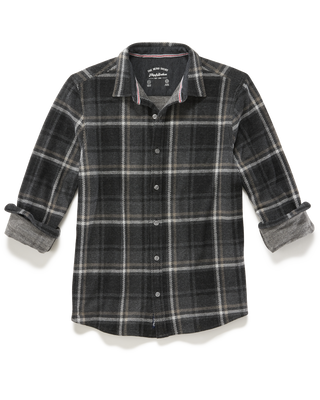 Wadley LS Hero Knit Flannel - Charcoal Multi