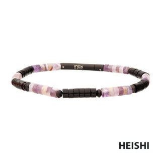 Imperial Dusk Heishi Bead Bracelet