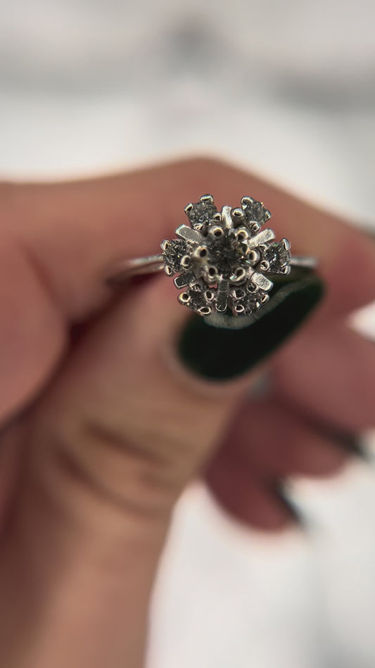 14kw diamond vintage ring