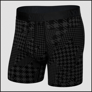 22nd Century Silk Boxer Brief Dogstooth Camo Black - That Guy's Secret