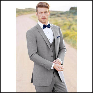 Allure Men Ultra Slim Heather Grey Clayton Suit 262 - That Guy's Secret