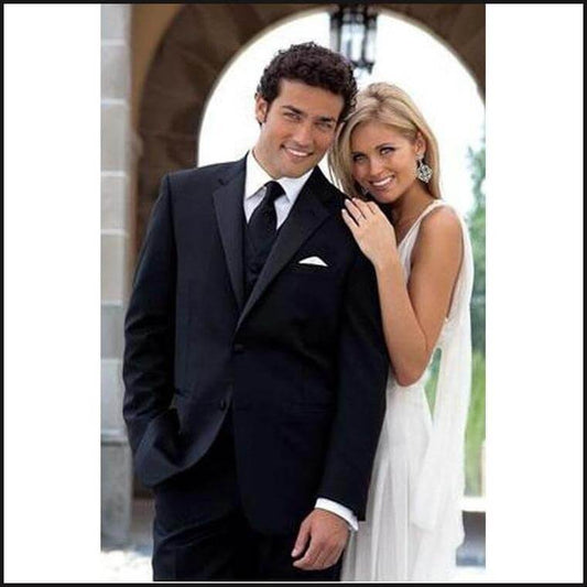 Black Perry Ellis Fitted Tuxedo 213 - That Guy's Secret