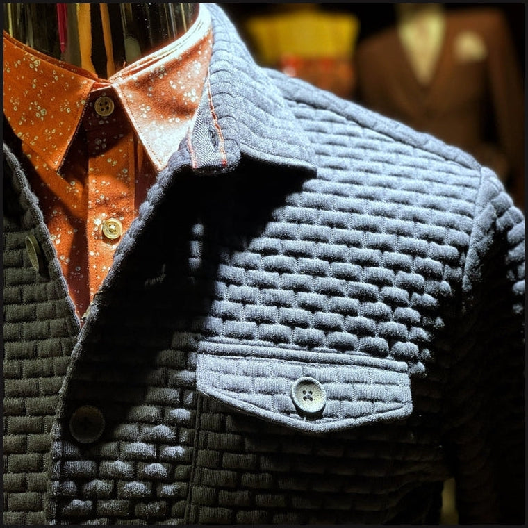 Bubble Quilted Shacket-Shirt Jacket-That Guy's Secret
