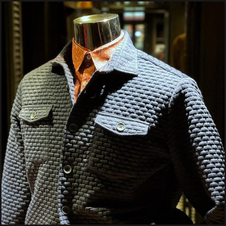 Bubble Quilted Shacket-Shirt Jacket-That Guy's Secret