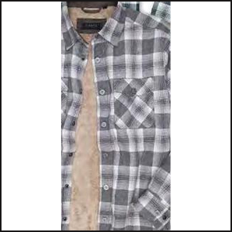 Dakota Grizzly Ivan Sherpa Lined Flannel Shacket-Shirt Jacket-That Guy's Secret