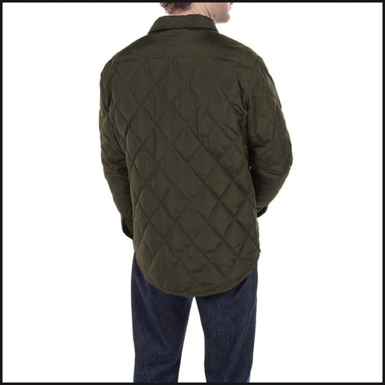 Down-filled Quilted Shirt Jacket | That Guy's Secret