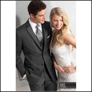 Grey Charcoal Ike Behar Aiden Tuxedo 243M - That Guy's Secret