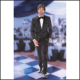 Ike Behar Black/Charcoal Plaid Chester Tuxedo 252M - That Guy's Secret