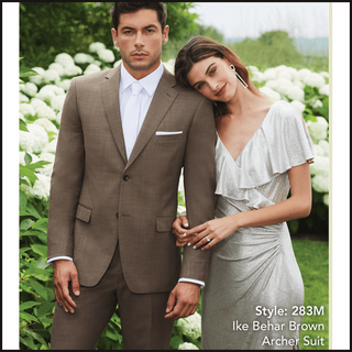 Ike Behar Brown Archer Suit 283M - That Guy's Secret