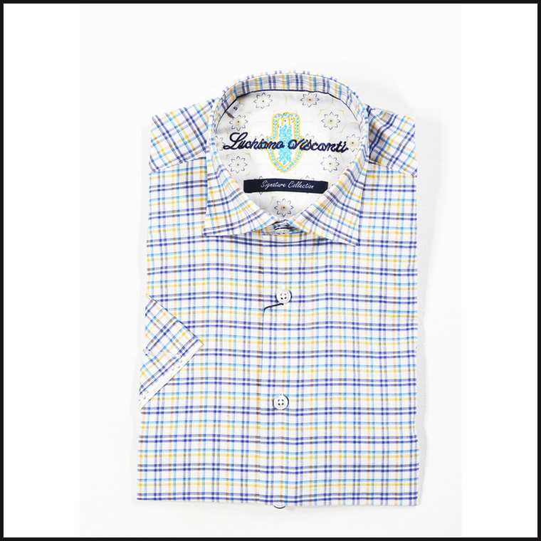 Luciano Visconti Short Sleeve Button Down - That Guy's Secret