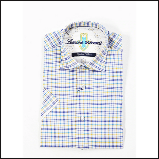 Luciano Visconti Short Sleeve Button Down - That Guy's Secret