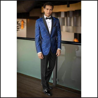 Mod Cobalt Blue Paisley Aries Tuxedo 132 - That Guy's Secret