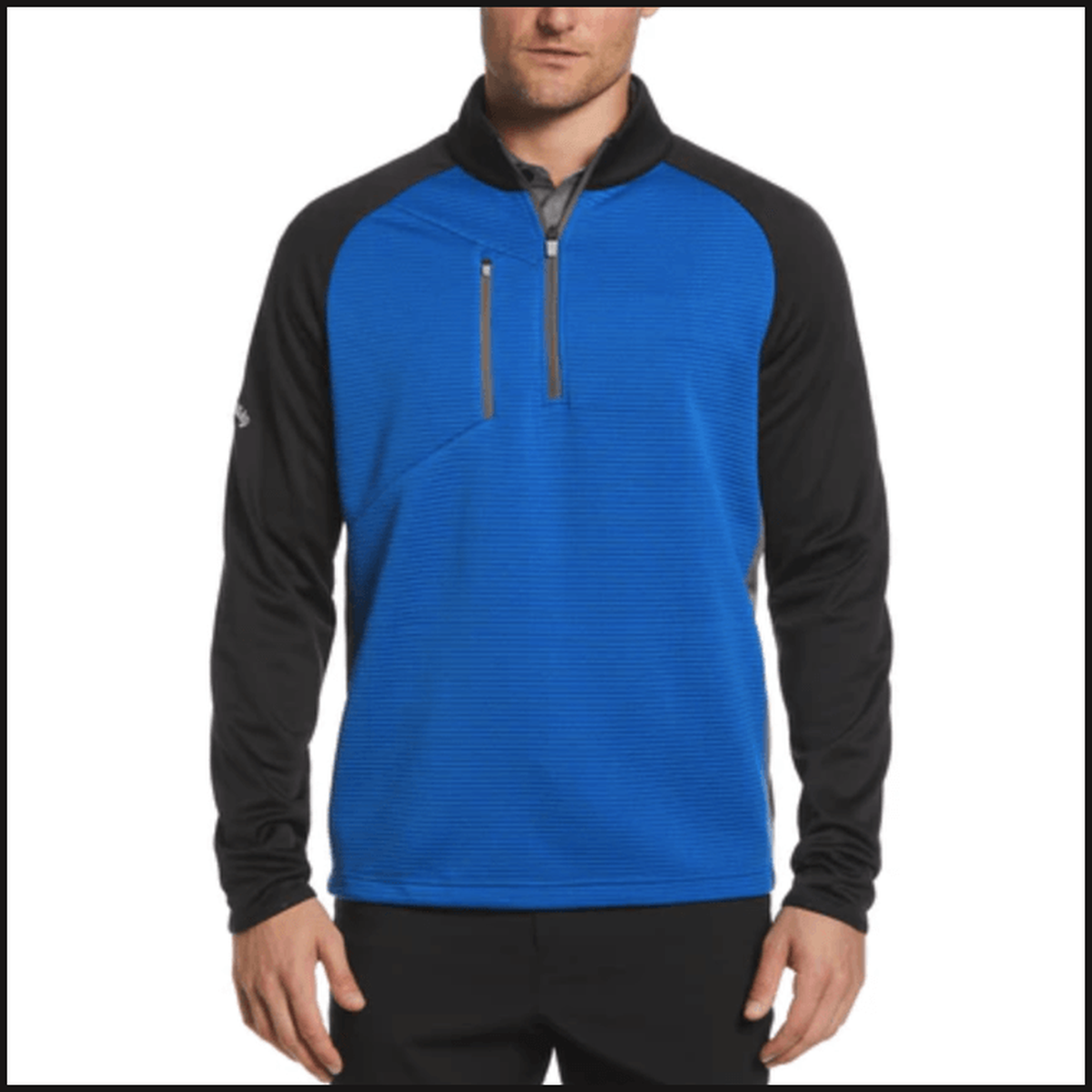 Mens Swing Tech™ Midweight Ottoman Fleece 1/4 Zip Golf Sweater - That Guy's Secret