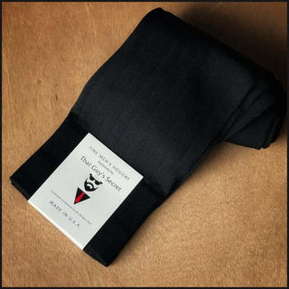 Mercerized Cotton Ribbed Linked Toe Dress Socks - That Guy's Secret