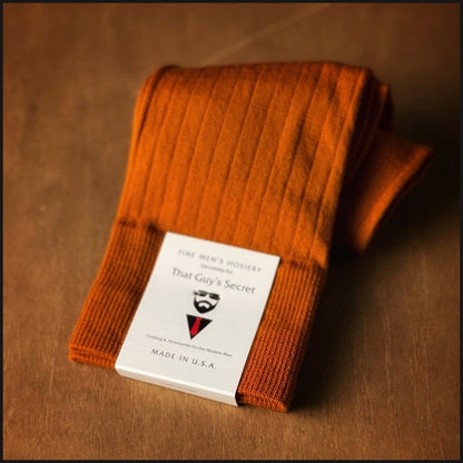 Merino Wool Ribbed Linked Toe Dress Socks - That Guy's Secret