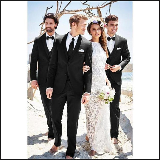 MICHAEL KORS BLACK STERLING WEDDING SUIT-Tuxedo Rental-That Guy's Secret