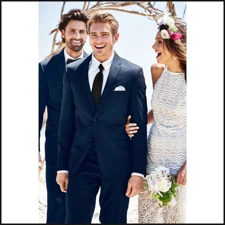 MICHAEL KORS NAVY STERLING WEDDING SUIT 372-Tuxedo Rental-That Guy's Secret