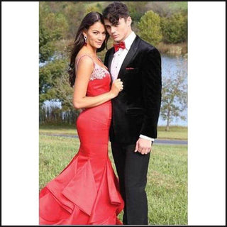 Mod Black Velvet Prom Tuxedo 263M - That Guy's Secret