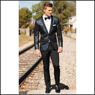 Mod Dylan Dragon Scale Suede Tuxedo 278M - That Guy's Secret