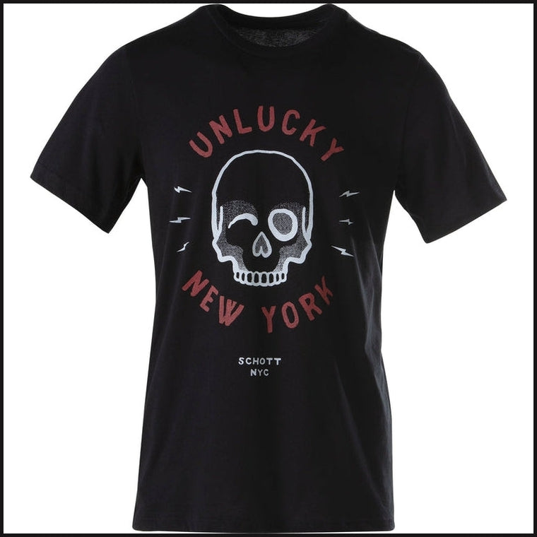 Schott Unlucky T-Shirt-Crew Neck T-Shirt-That Guy's Secret