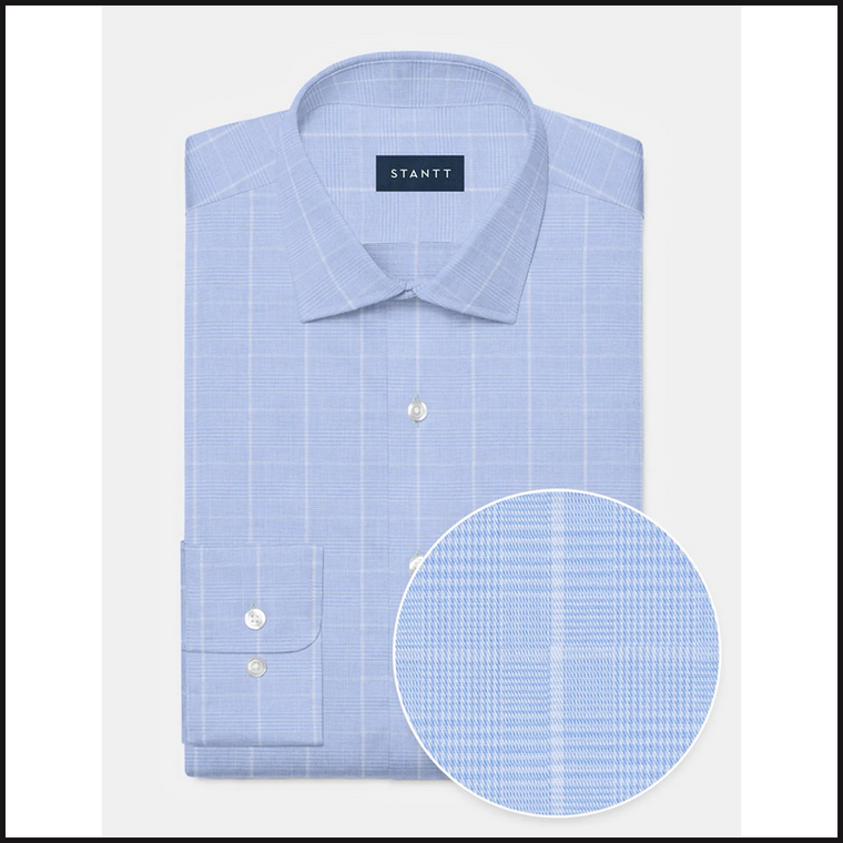 Stantt Wrinkle-Resistant Glen Plaid 187-Button Down Shirt-That Guy's Secret