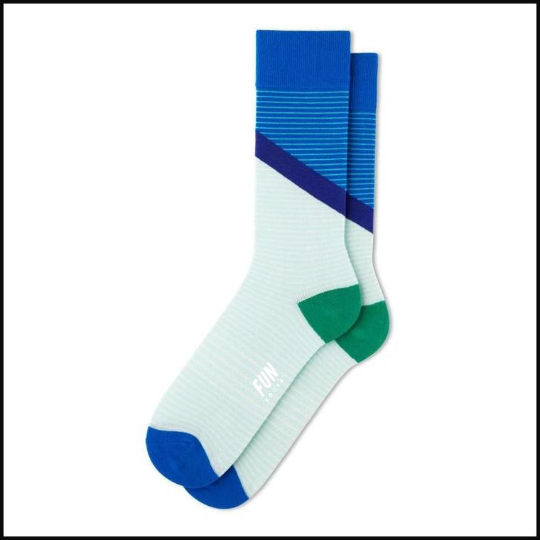 Stripe Block Fun Socks-Socks-That Guy's Secret