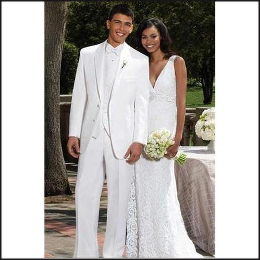 White Jean Yves Fitted Essentials Tuxedo 208M - That Guy's Secret