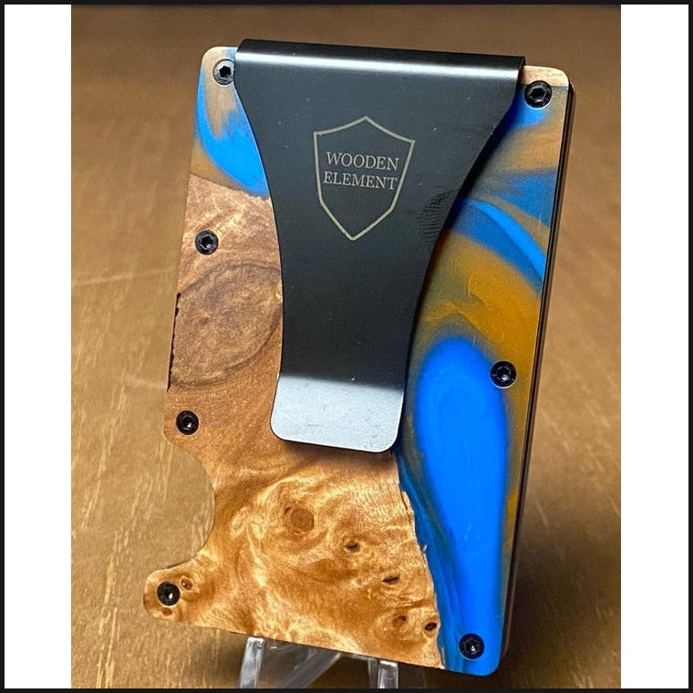 Wood and Resin Wallets - Wooden Element-Wallets & Money Clips-That Guy's Secret